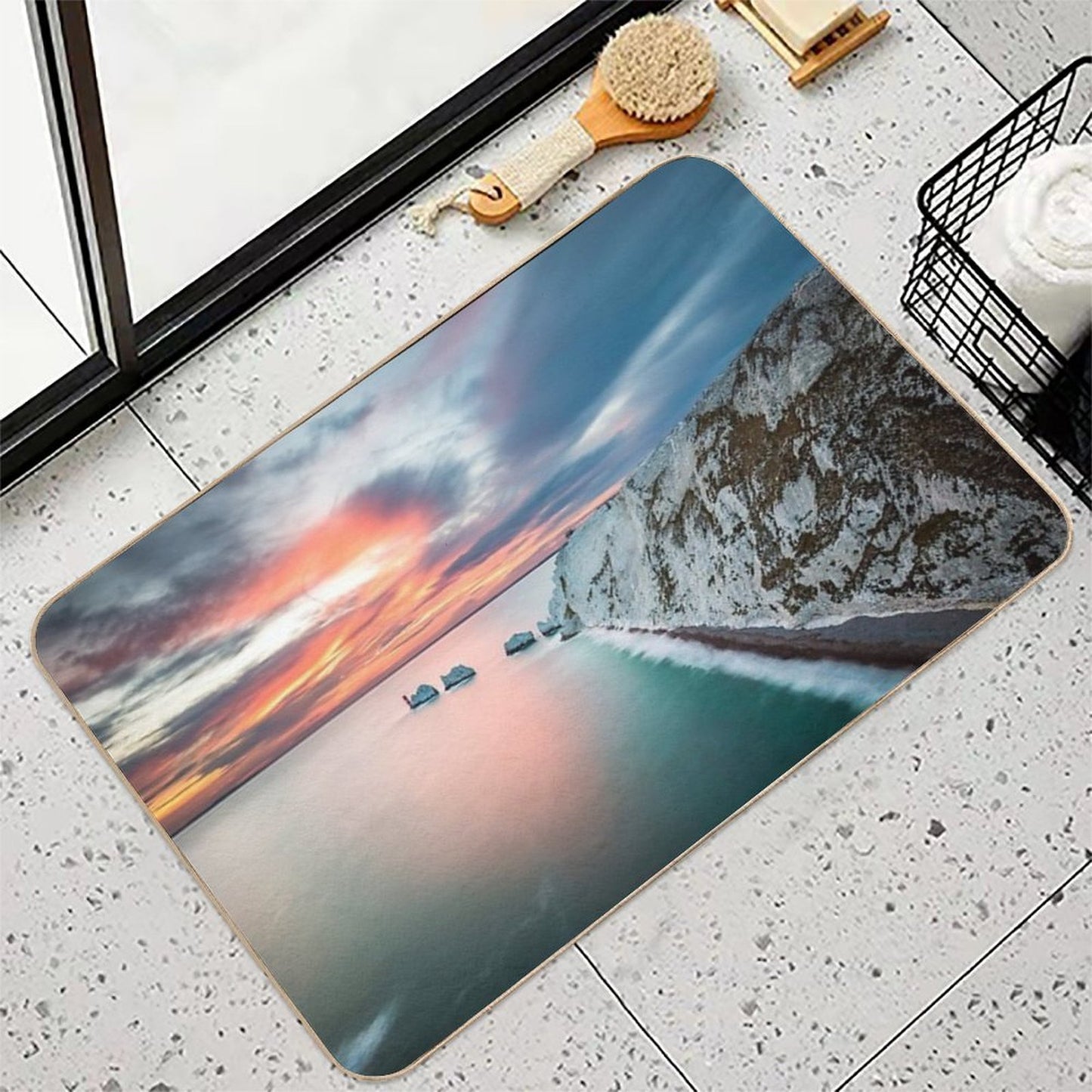The Needles Sunset  Stain-Proof Bath Mat