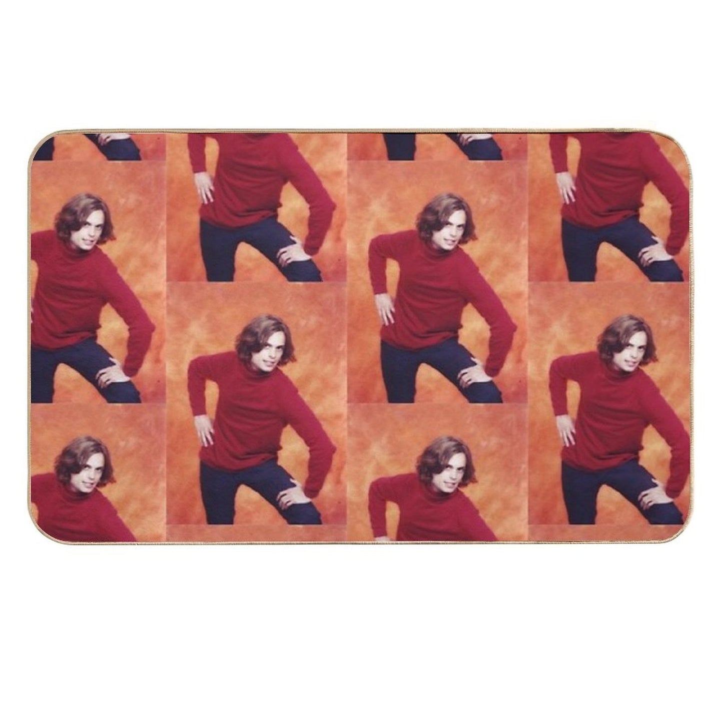 Matthew Gray Gubler  Repositionable Bath Mat