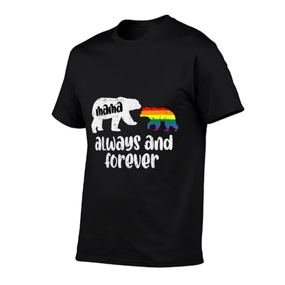 Mama Bear Always Cute Gay Pride Ally LGBTQ Month Mom Women  Relaxed-fit T-Shirt