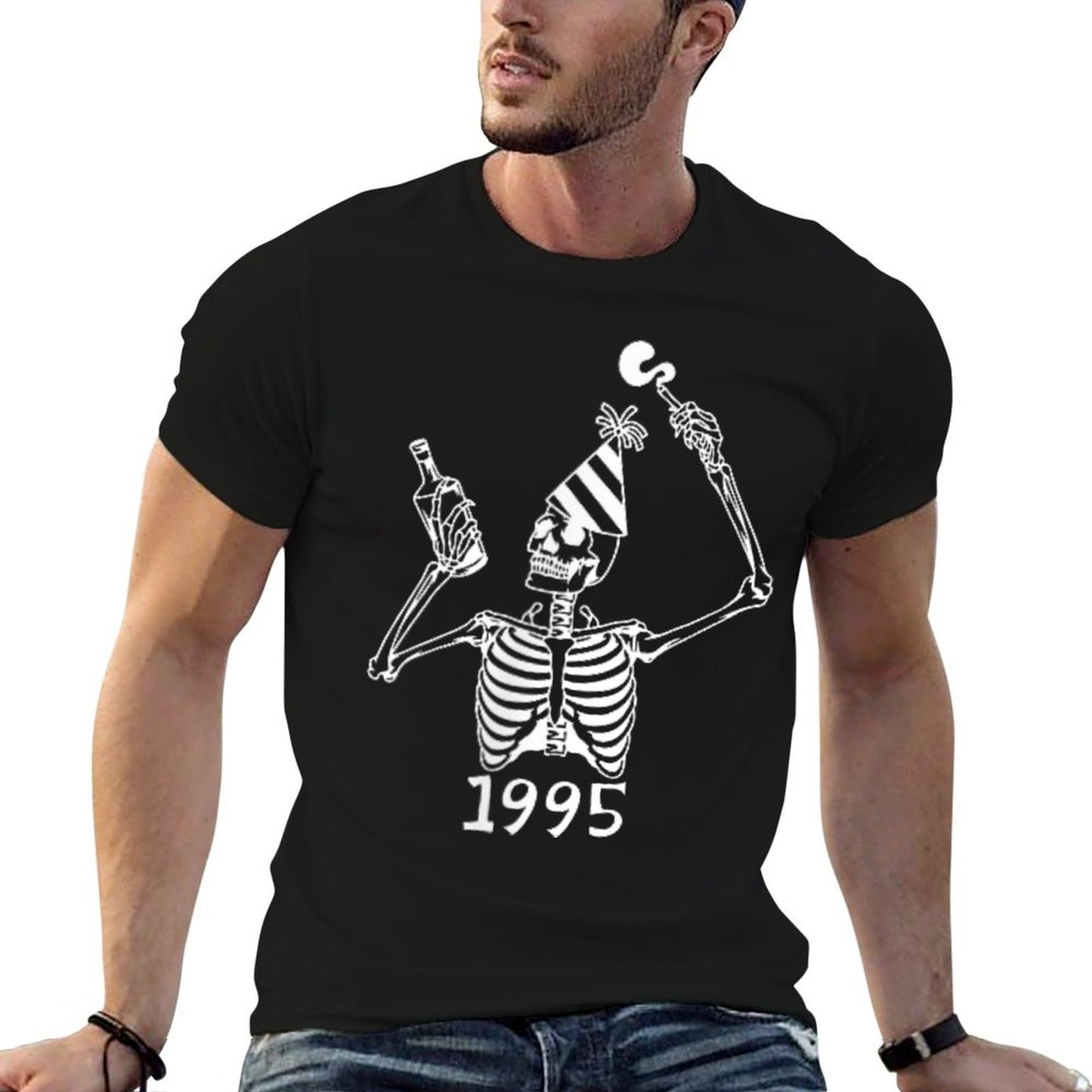 Death To My Twenties 30th Birthday Skeleton Dirty In Thirty  Eco-friendly Material T-Shirt