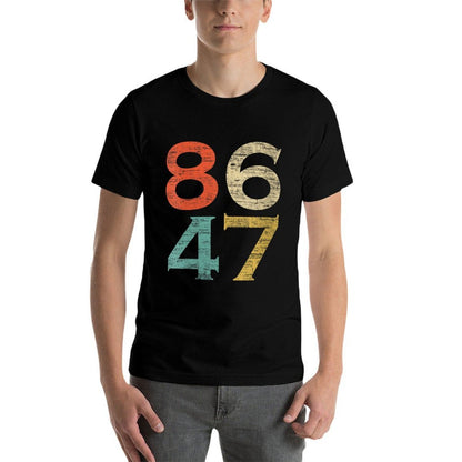 Womens Classic Vintage Retro Style 8647 86 47 Anti Trump  Quick-drying T-Shirt