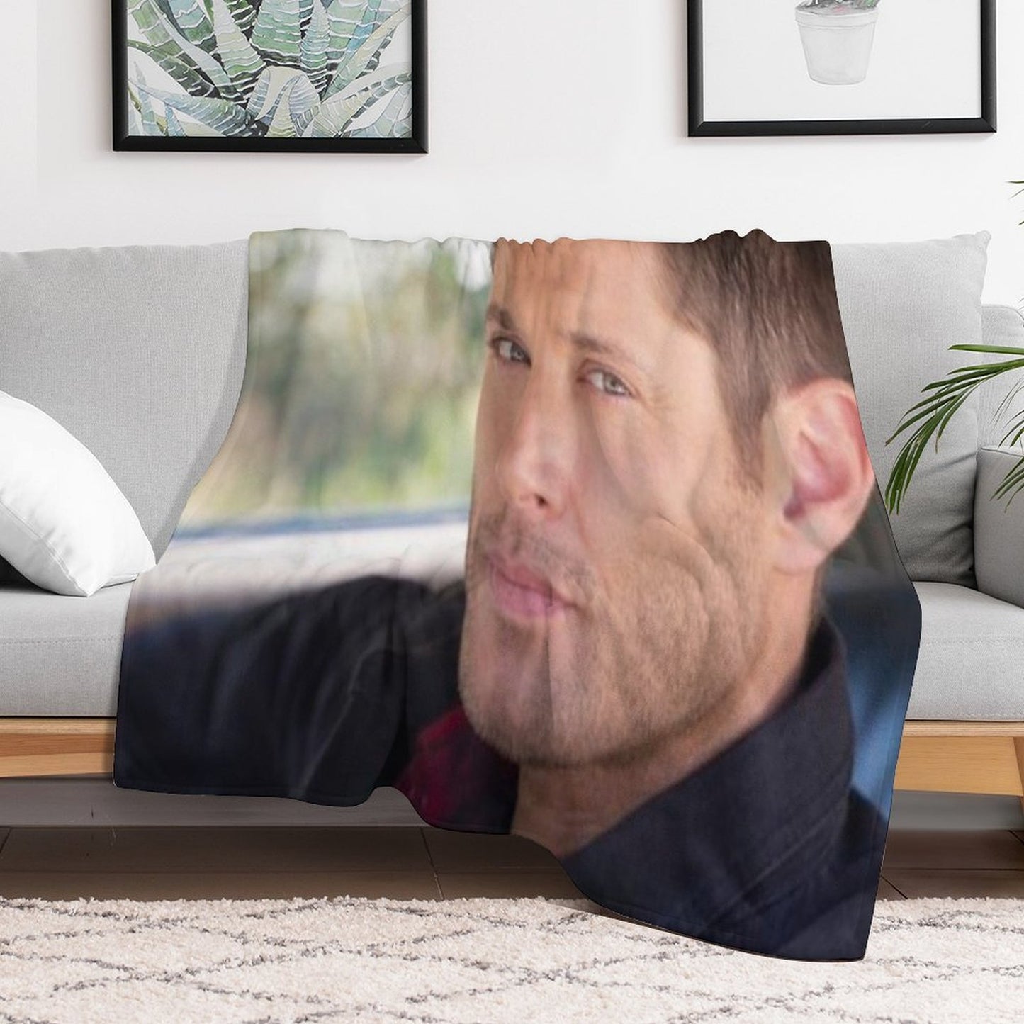 Supernatural  Dean Winchester  Jensen Ackles Eco-conscious Throw Blanket