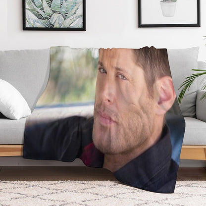 Supernatural  Dean Winchester  Jensen Ackles Eco-conscious Throw Blanket