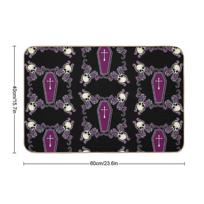 Death Print  Rapid-Drying Bath Mat