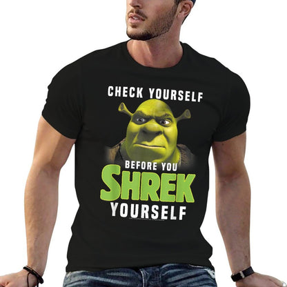 Shrek Check Yourself Before You Shrek Yourself  Odor-resistant T-Shirt