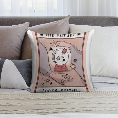 The Future Looks Bright Soft Decorative Cover Throw Pillow