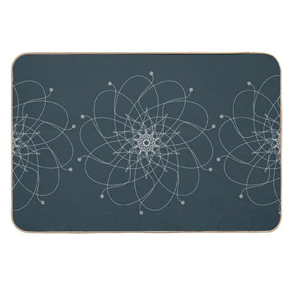 Ornament – Nightblu Blossom  High-Traffic Bath Mat