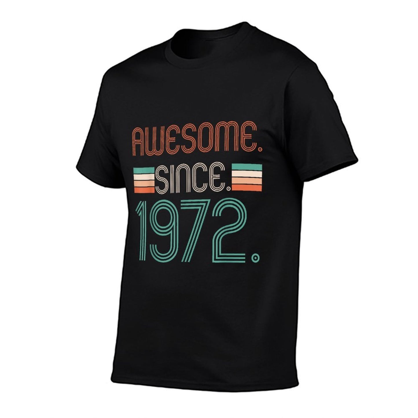 Awesome Since 1972s Retro Vintage 50th Birthday  Tagless Design T-Shirt