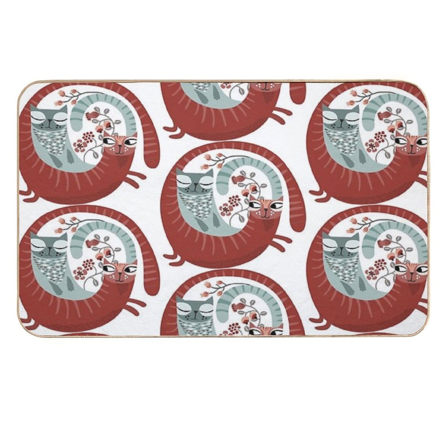 Love Cats  Fade-Resistant Bath Mat