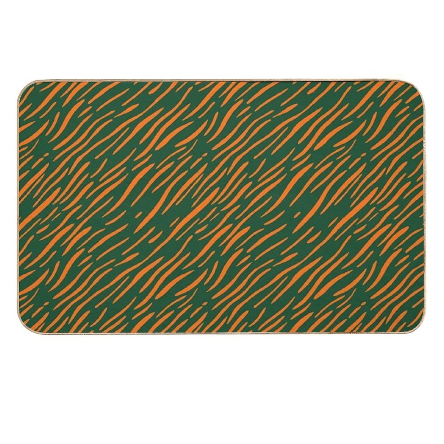 Wavy Stripes - Wavy Stripe Pattern  Eco-Friendly Bath Mat