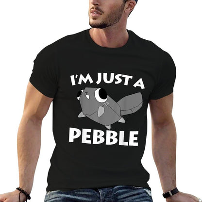 Dandy's World Pebble  Unisex-Kids Black Cartoon, Small (6),, Modern Cartoon, Lightweight, Mixed Fabric, Collarless, Round Neck,  Soft T-Shirt