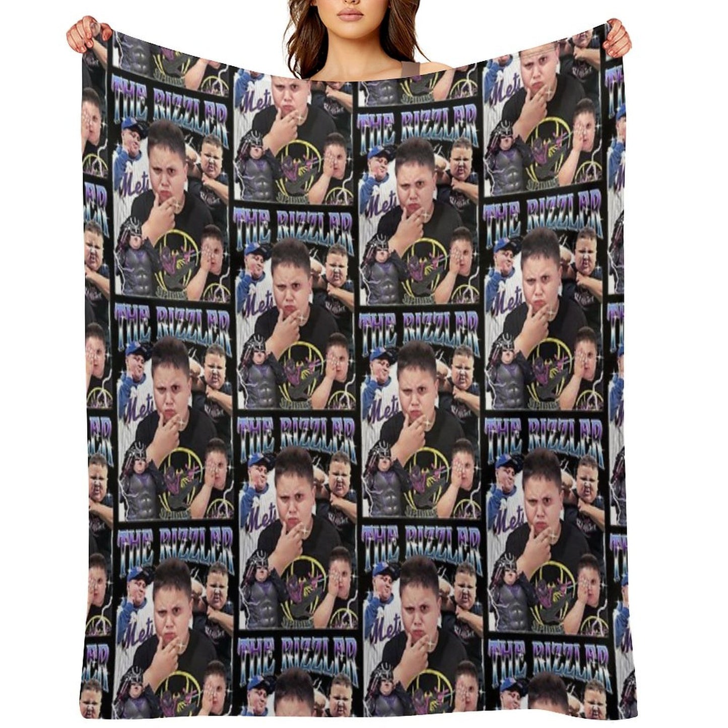 The Rizzler Vintage Comfort Throw Blanket