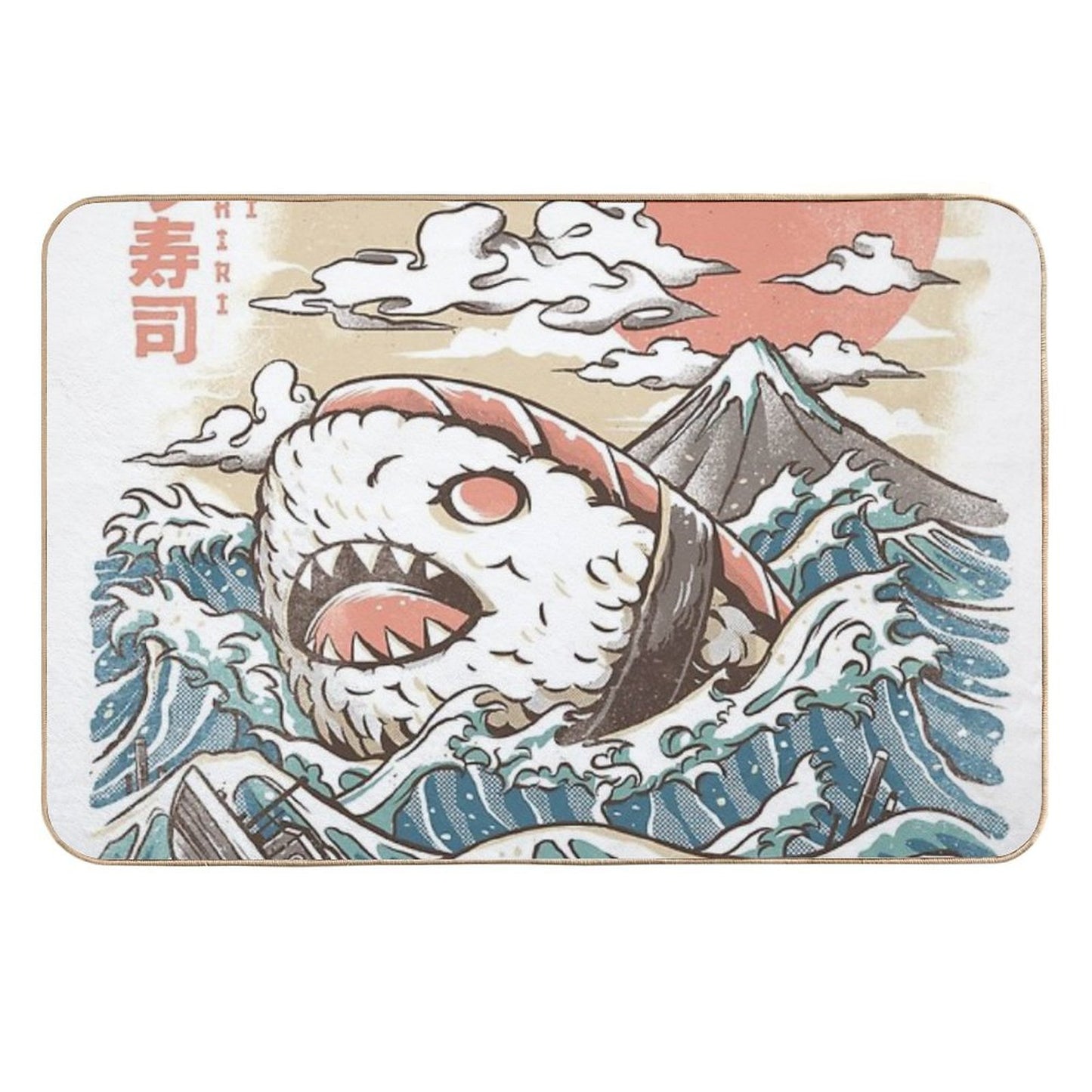 Sharkiri Sushi  Stain-Proof Bath Mat