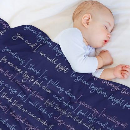 Bright Julie And The Phantoms Lyric Poster Durable Throw Blanket