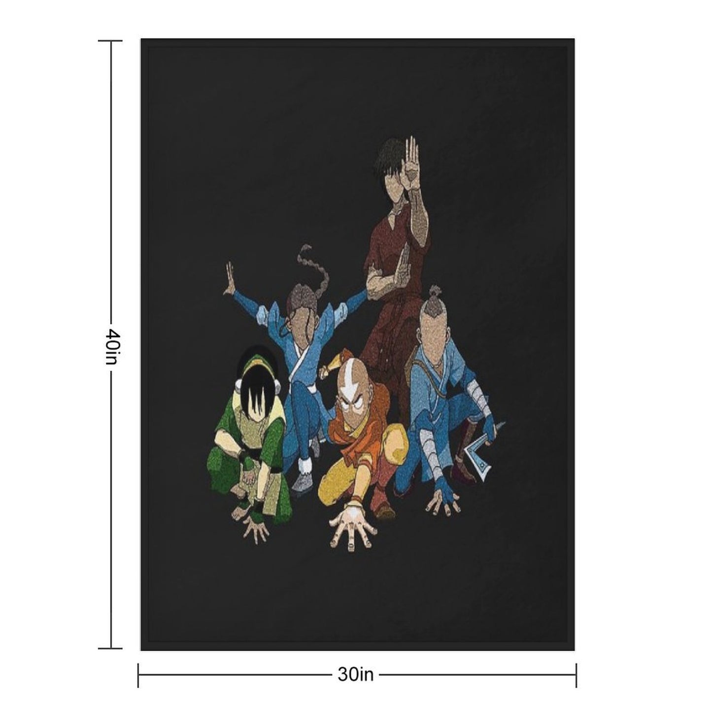 Avatar The Last Airbender Group Premium Throw Blanket