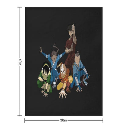 Avatar The Last Airbender Group Premium Throw Blanket