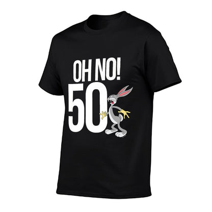 Looney Tunes Bugs Bunny Oh No! 50! 50th Birthday Premium  Tagless Design T-Shirt