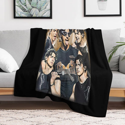 Joecation Eyes Fan Shirt, Joe Inspired Vintage Tee, Pop Star Aesthetic Shirt Versatility Throw Blanket