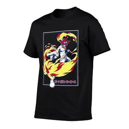 One Piece Anime Fire Fist Ace Frame  Wrinkle-resistant T-Shirt