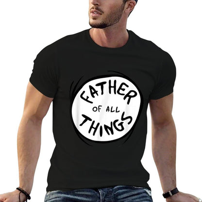 Dr. Seuss Father of All Things Emblem RED  Fade-proof Color T-Shirt