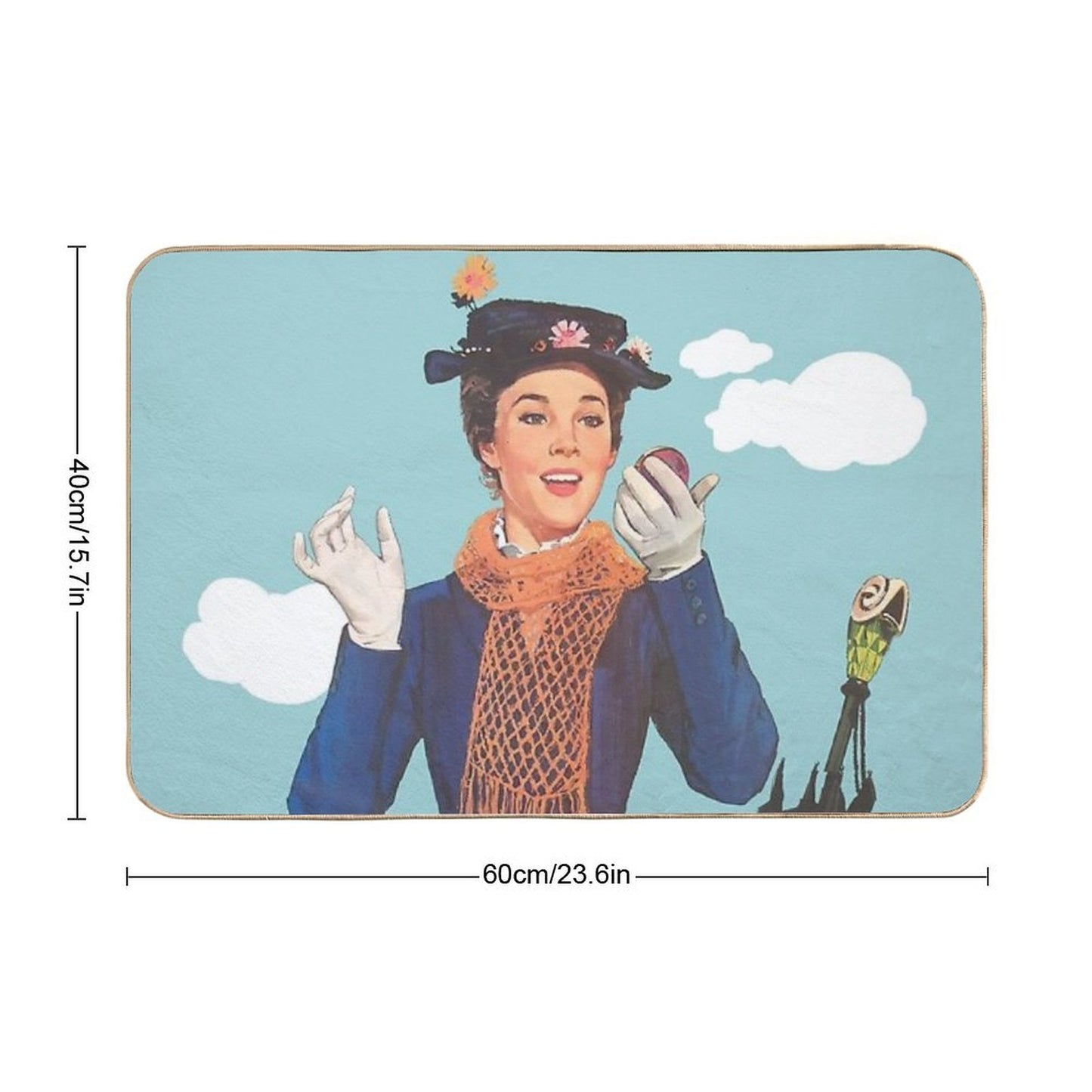 Mary Poppins XVII  Absorbent Bath Mat