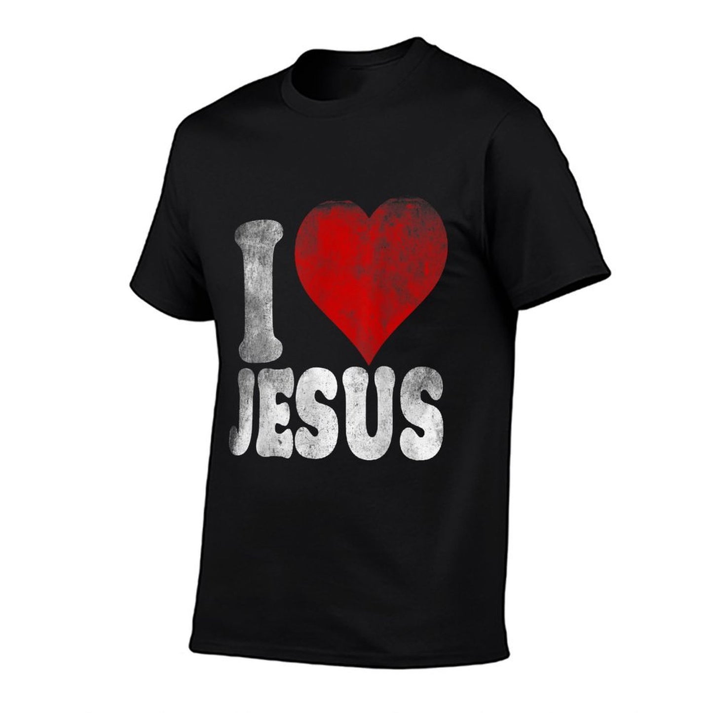 I LOVE JESUS Vintage Style Retro  Soft T-Shirt