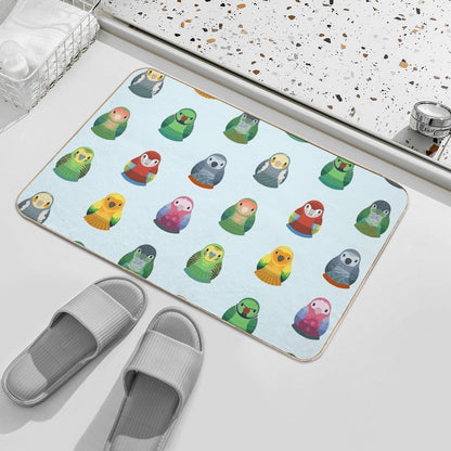 Parrot Nesting Doll Pattern  Easy Maintenance Bath Mat