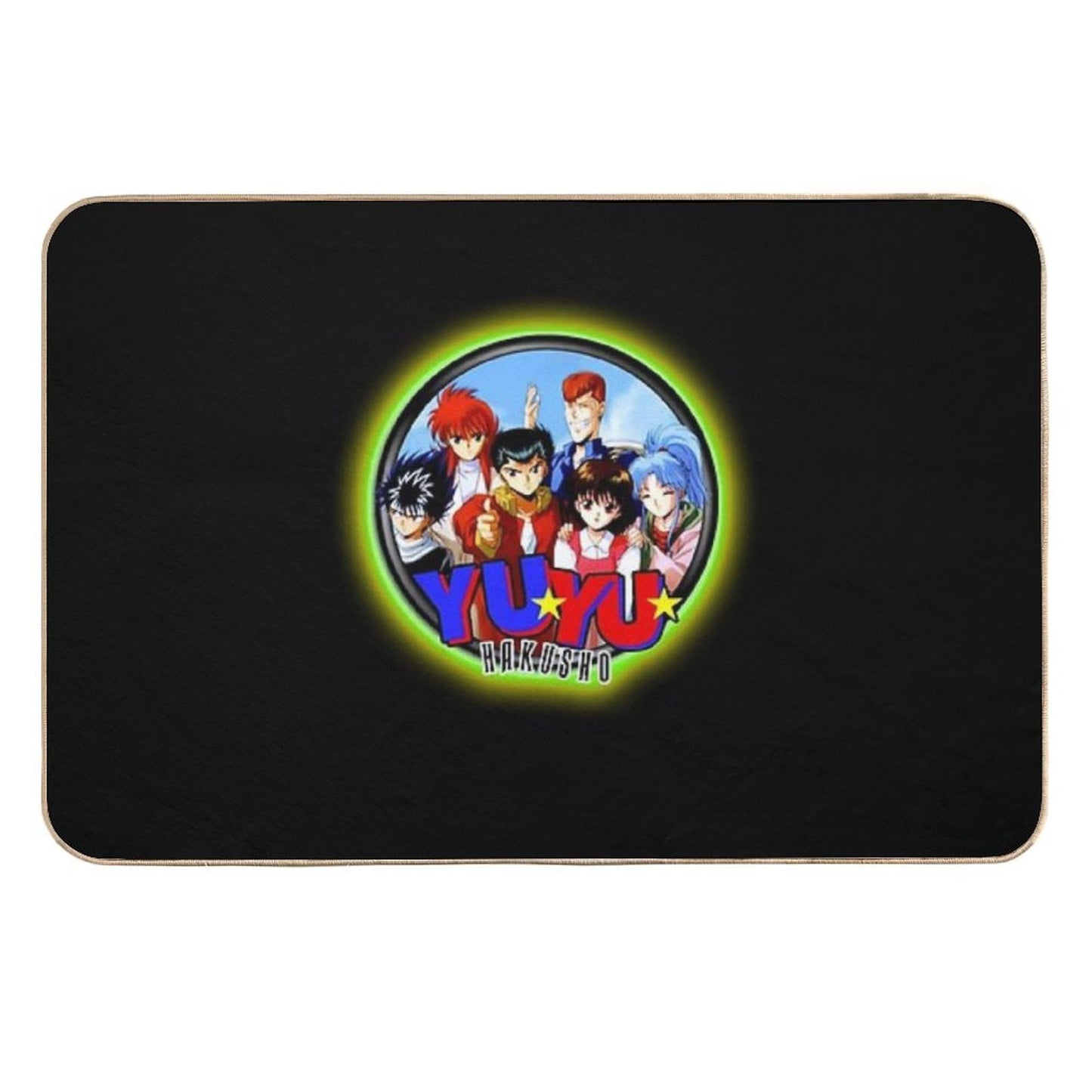 Characters Funny Hakusho Manga Logo  Easy Maintenance Bath Mat