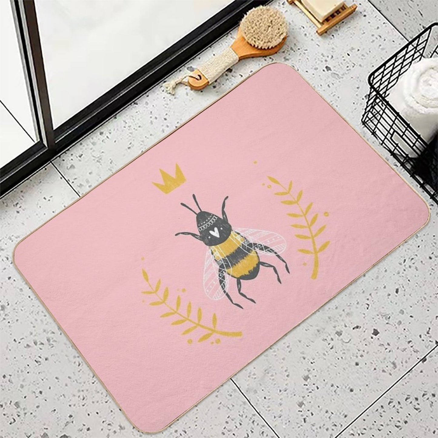 Queen Bee  Dirt-Trapping Bath Mat