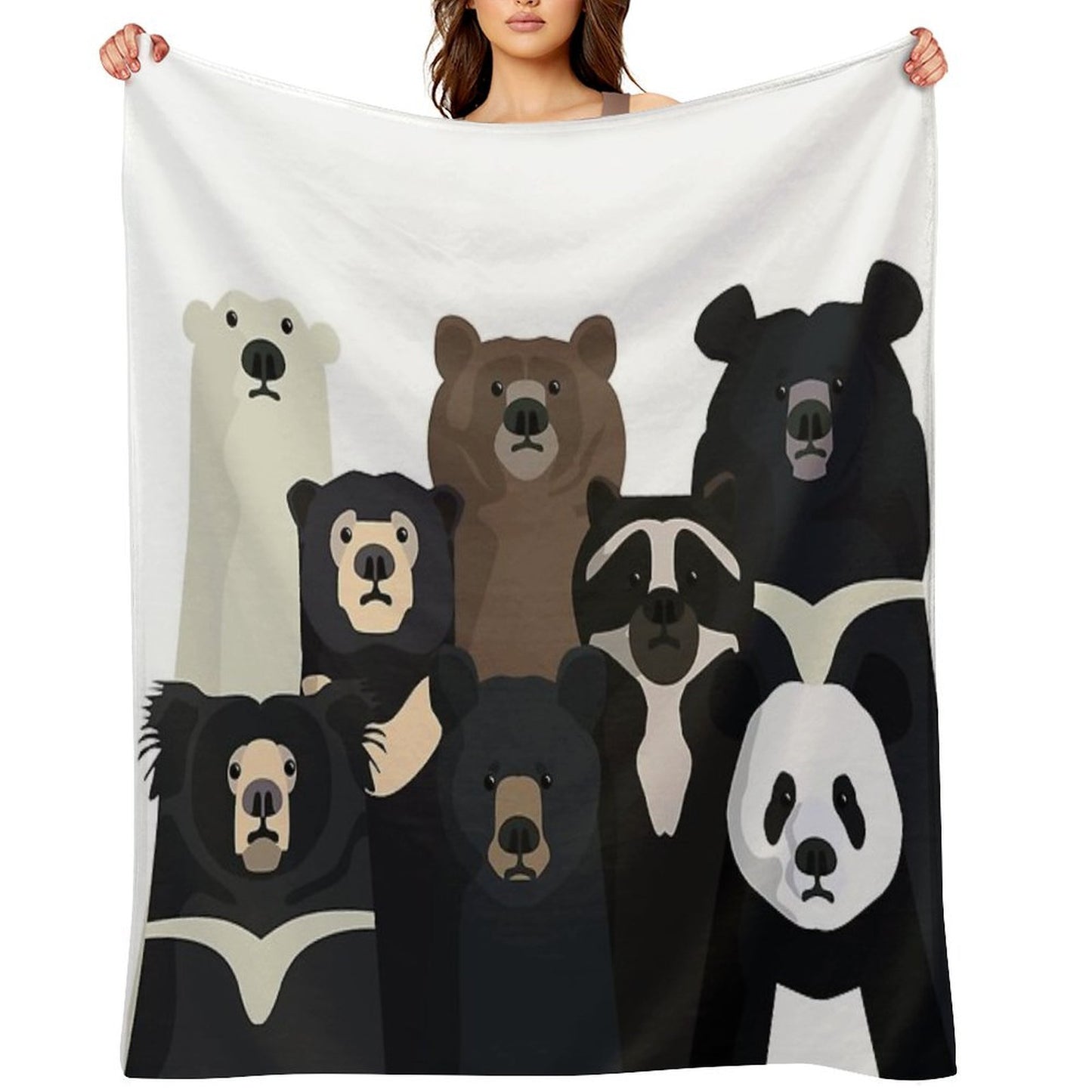 Bears of The World Lightweight Throw Blanket