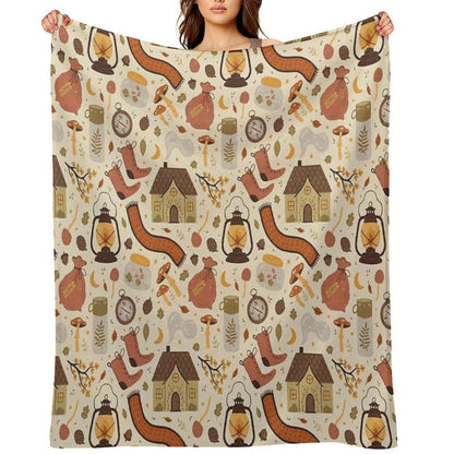 A Walk in The Woods Easy Care Throw Blanket