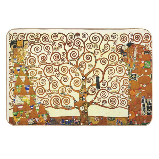 HD The Tree of Life, 1905 by Gustav Klimt - HIGH DEFINITION  Anti-Trip Bath Mat