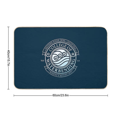 ATLA College of Waterbending Avatar Inspired-Design  Repositionable Bath Mat