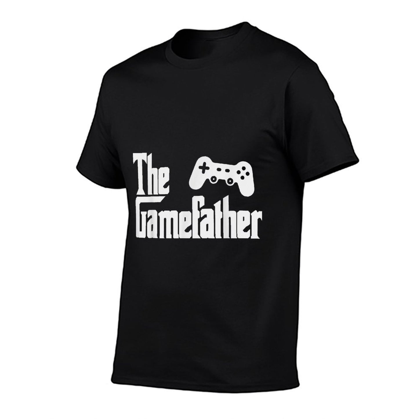 Funny Fathers Day The Gamefather Game Gaming Gamer Dad Gift  High-quality Stitching T-Shirt