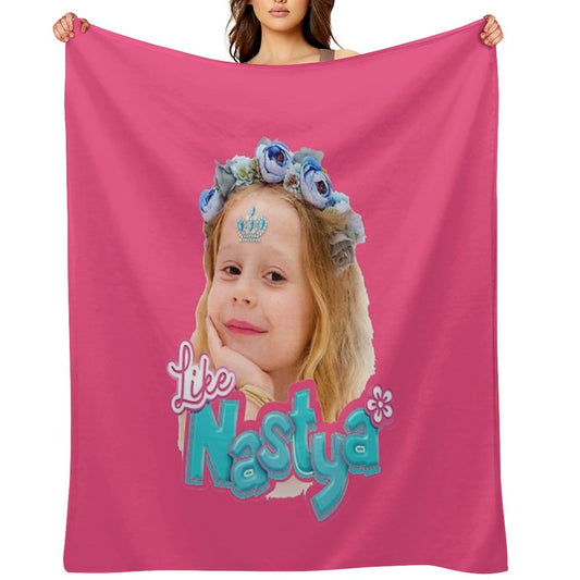 Like Nastya Girl Gift-ready Throw Blanket