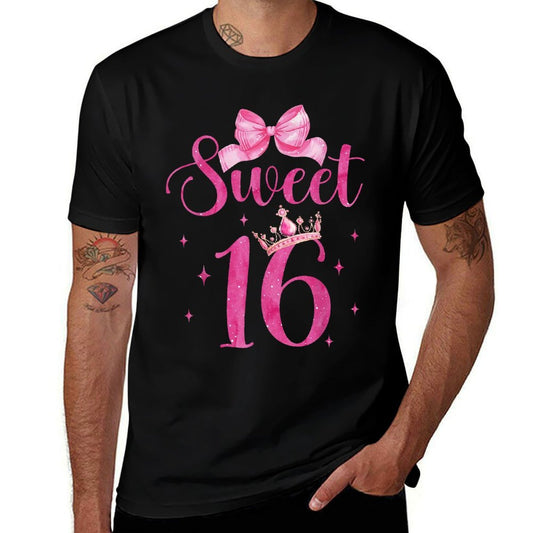 Sweet 16 Birthday Girl Coquette Aesthetic Pink Bow Birthday  Soft T-Shirt
