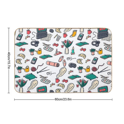Hobby Pattern.  Odorless Bath Mat