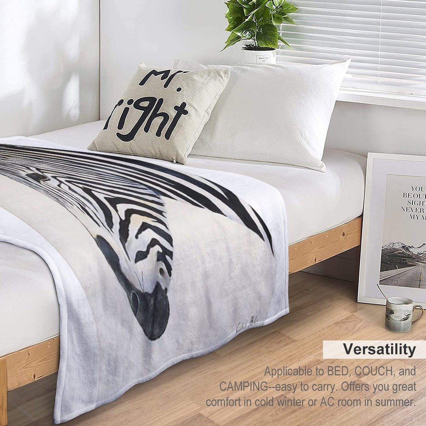 Zebra Eco-conscious Throw Blanket