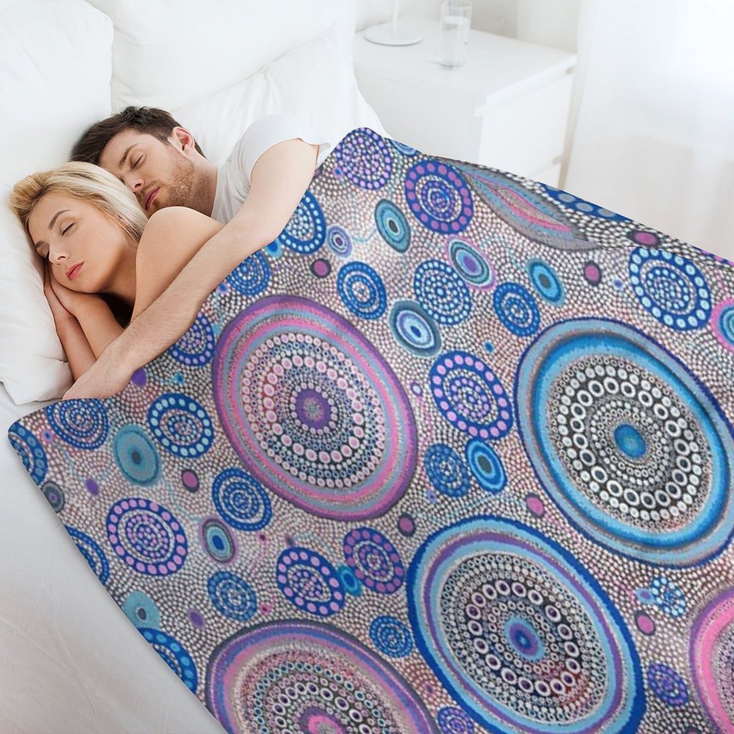 Seven Sister's Dreaming Travel-friendly Throw Blanket