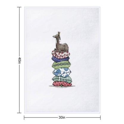 Princess On The Pea - Greyhound - Galgo - Whippet - Italian Greyhound All-season Throw Blanket