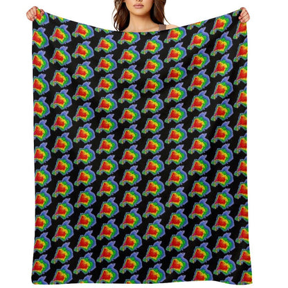 Supercell Radar Hook Echo 1 Sustainable Throw Blanket