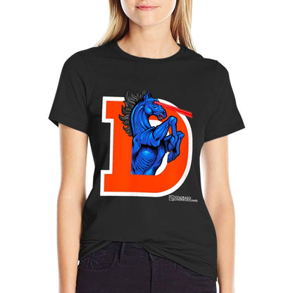Colorado Legendary Blucifer, Demon Horse at Denver Airport  Rolled Sleeves T-Shirt