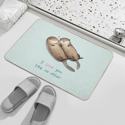 I Love You Like No Otter  Long-Lasting Bath Mat