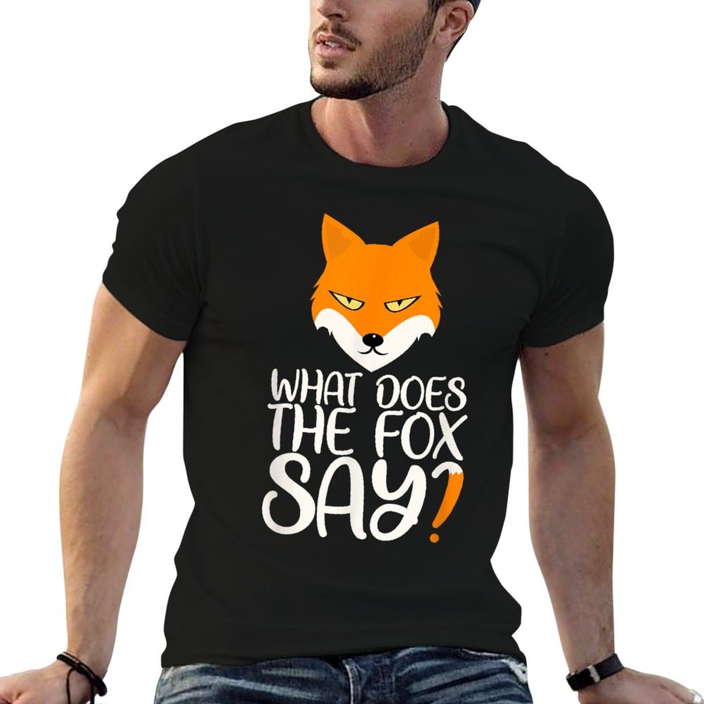 What Does The Fox Design Say  Breathable T-Shirt