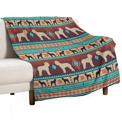 Boho Dogs  Lagotto Romagnolo Sunset Velvety-soft Throw Blanket