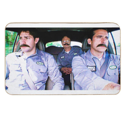Jim, Dwight And Michael As Warehouse Workers  Pet-Safe Bath Mat