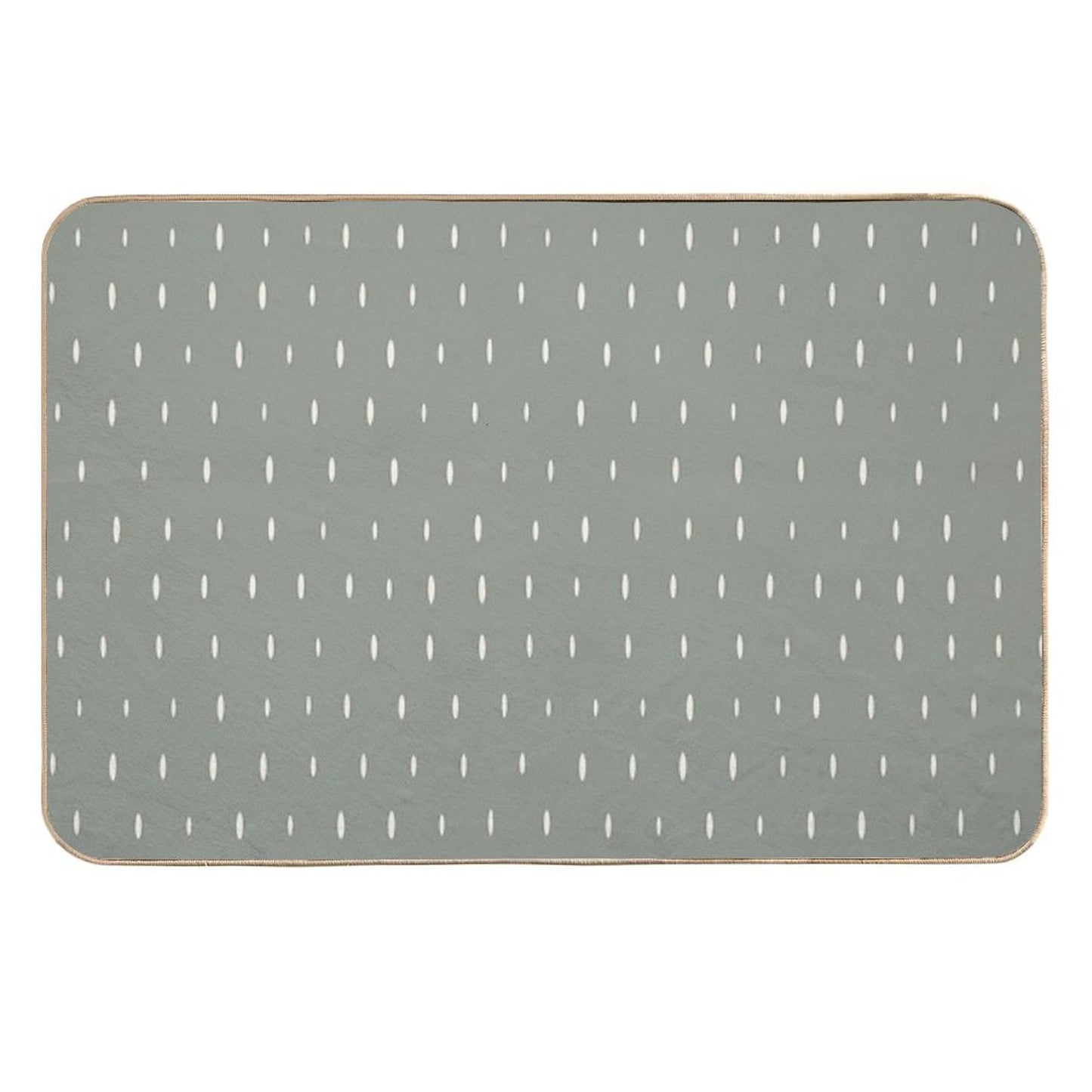 Little Lines Green  Fade-Resistant Bath Mat