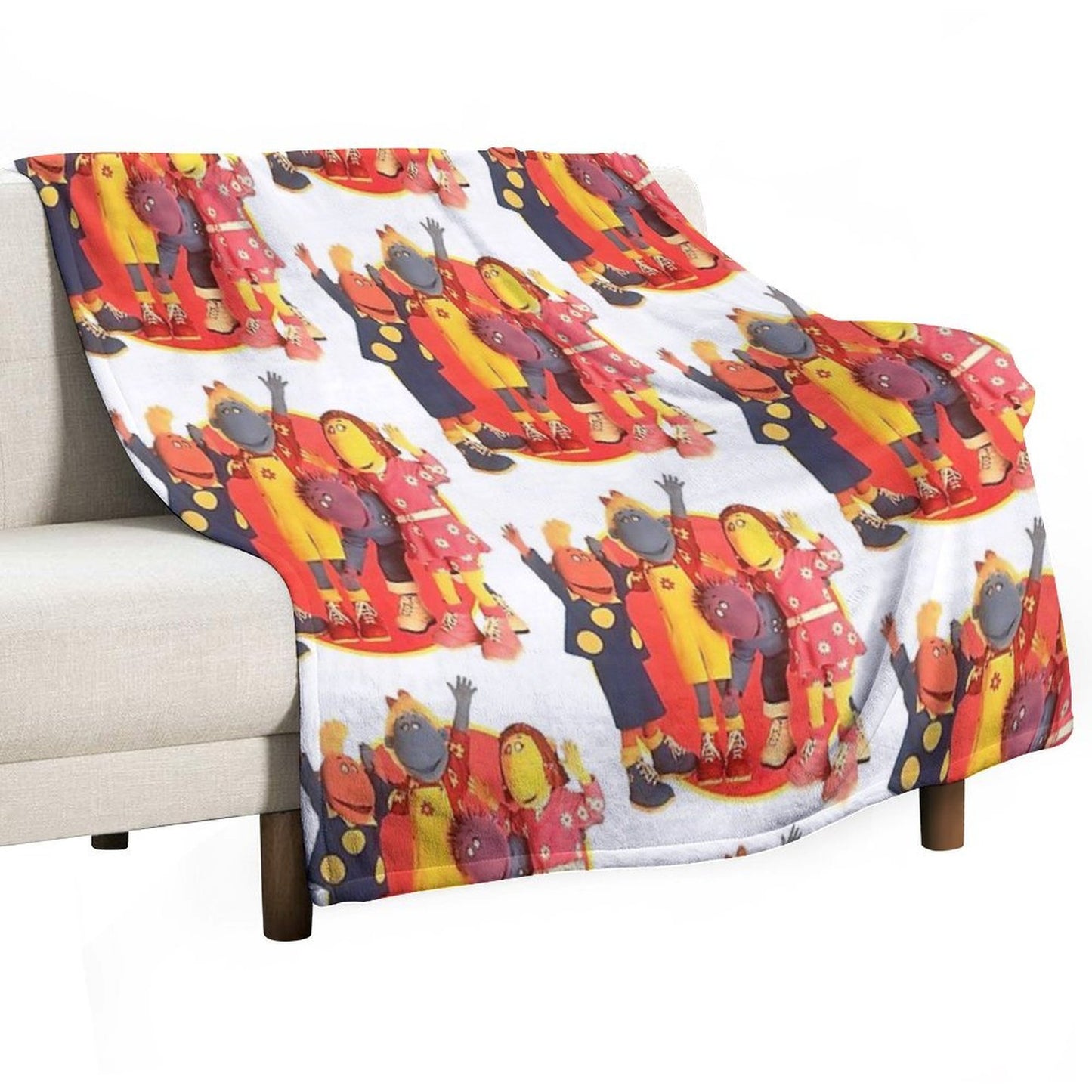 Tweenies Group Bbc 2000s Nostalgia Sustainable Throw Blanket