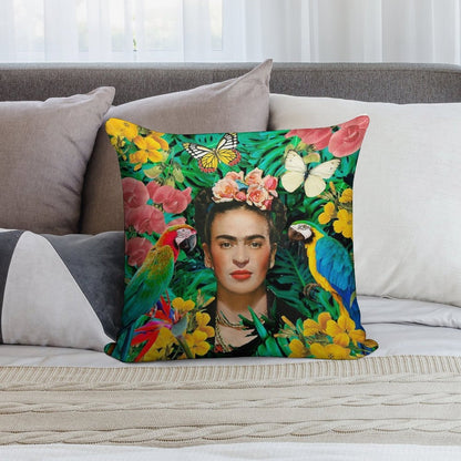Frida Kahlo Into The Wild Soft Warmth Comfort Throw Pillow
