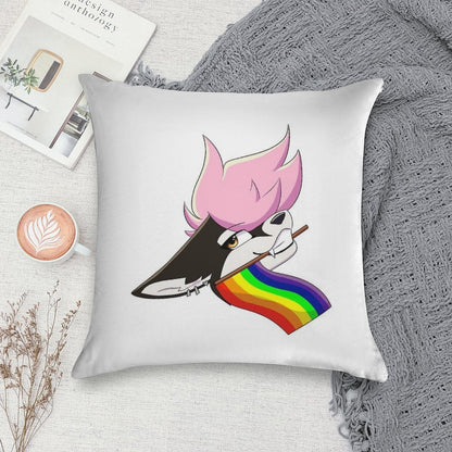 Gay Pride Furry Soft Fade-Resistant Throw Pillow
